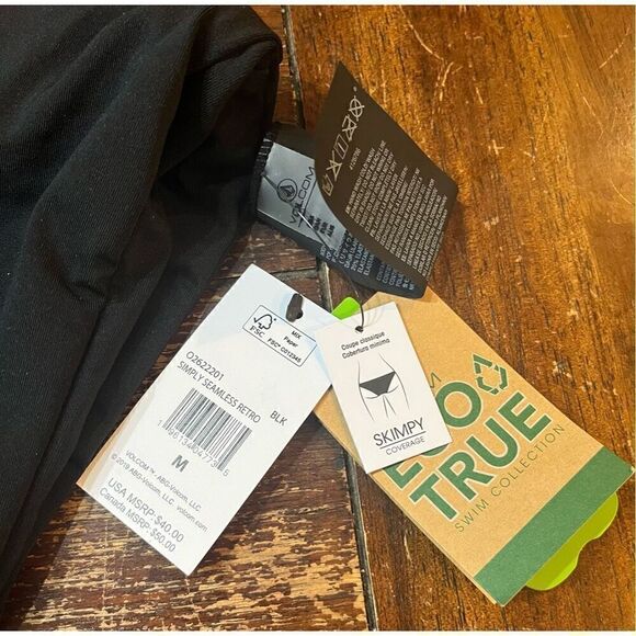 Volcom Women's Simply Seamless Retro Swimsuit Bikini Bottom - Picture 4 of 4